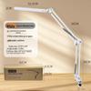 LED Eye-Care Desk Lamp with USB, Student Dormitory Creative Bedside Reading Light, Long Arm Folding Clip Design