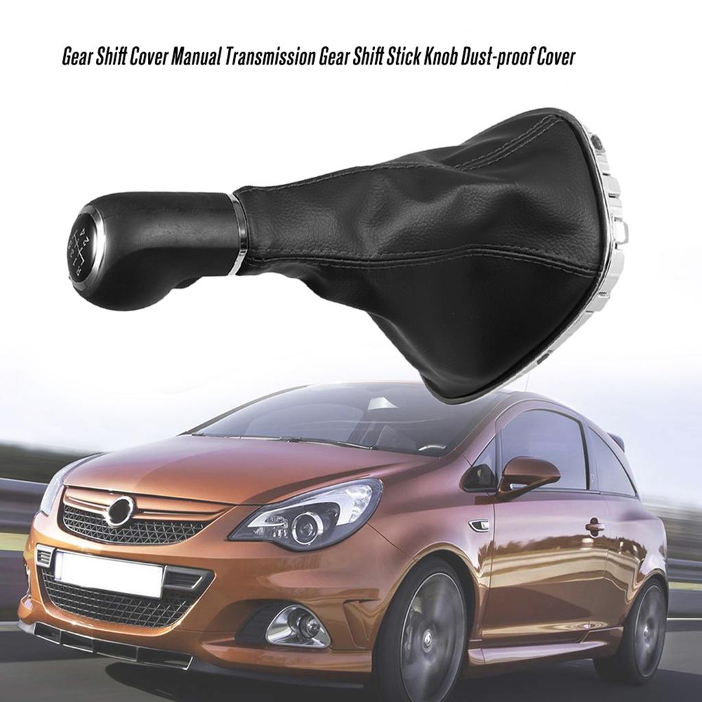 5 Speed Gear Shift Knob Manual Shifter Gaitor Boot Cover for Opel Corsa D Dust proof