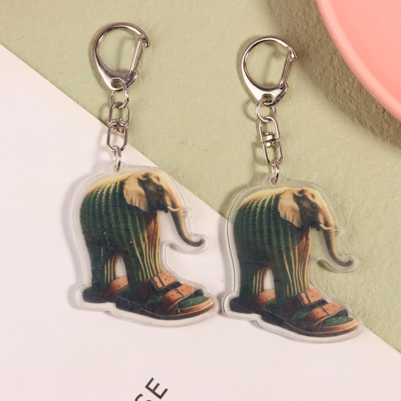 

2 шт. Смішні італійські тварини з ментальним розладом акрилові брелоки-кільця для аксесуарів, підвіска для сумки, брелок для ключів, ювелірні вироби, подарунки для фанатів, любовні подарунки