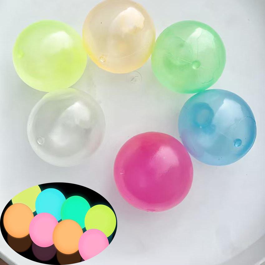 TikTok Luminous Sticky Ceiling Ball - Light-Absorbing Venting Target Toy