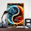 Dragon Yin Yang Poster Customized Wall Art Vintage Metal Signs Retro Tin Plaque for Man Cave House Decor Garage Decoration Room