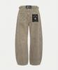 BADBLOOD Star-Studded Barrel Pants - Beige