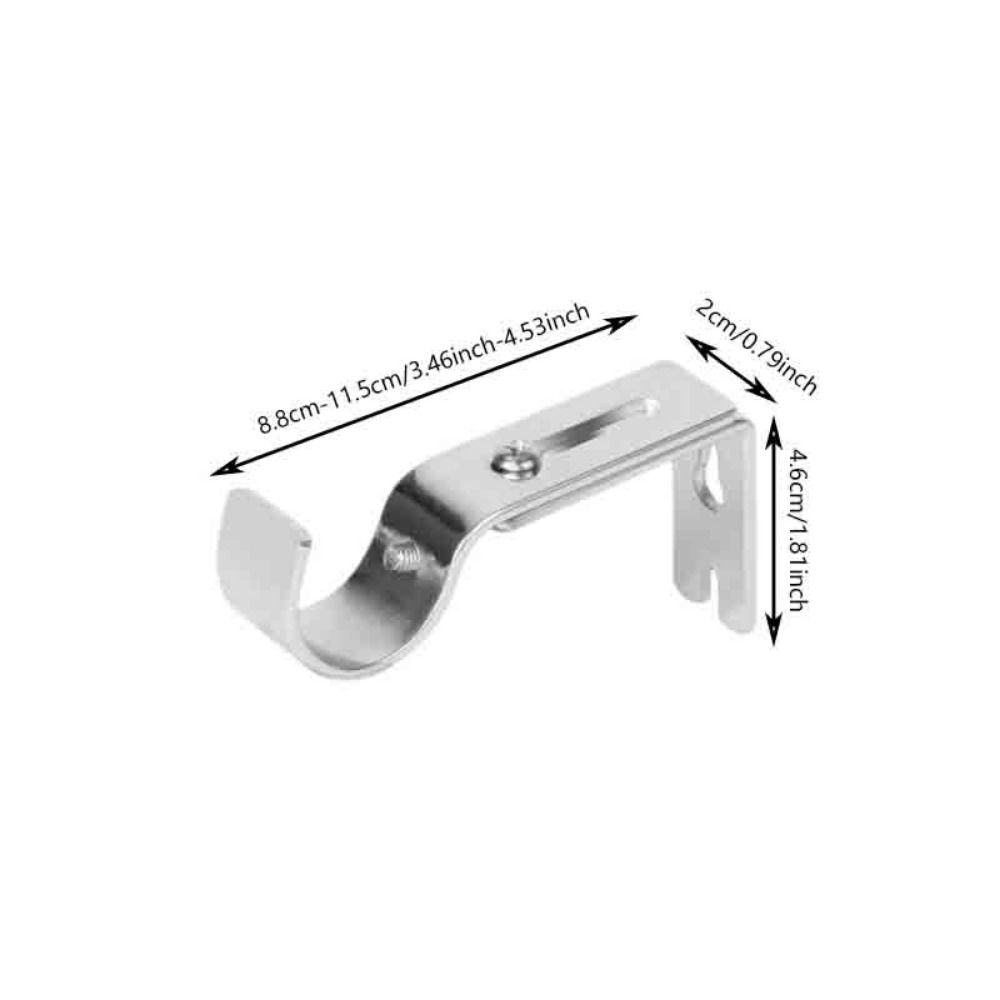 Metal Construction Curtain Rod Hook Universal Hanging Hook  Roman Pole Application