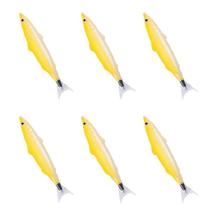 6Pcs Fish Shape Ballpoint Pen 0.5mm Tip Sea Creature Ballpoint Pen Christmas Party Supply for Adult Writing Journaling