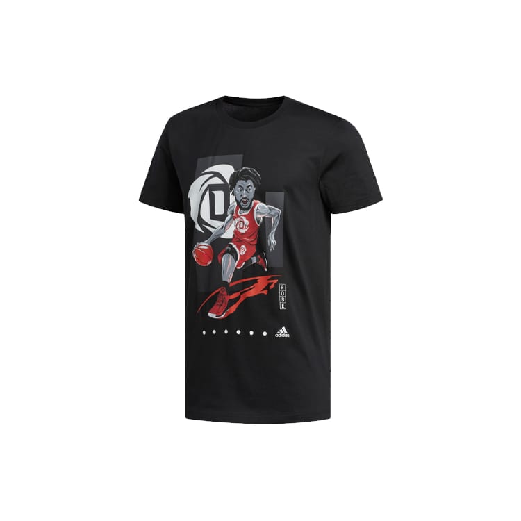 adidas T Shirts Men's Black Crew Neck Moderate Straight Fit FM4773