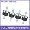 4pcs M6 Auto Anti Vibration Rubber Isolator Damper 20x10mm Shock Absorb Mount