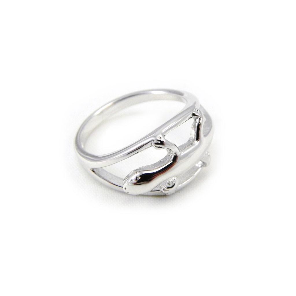 Stříbrný prsten 'Salamander'