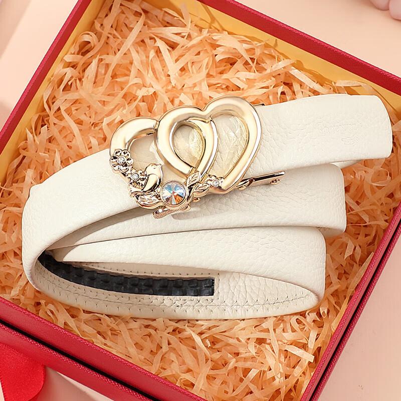 

Crocodile Women s Automatic Buckle Genuine Leather Belt 110cm Trimmable