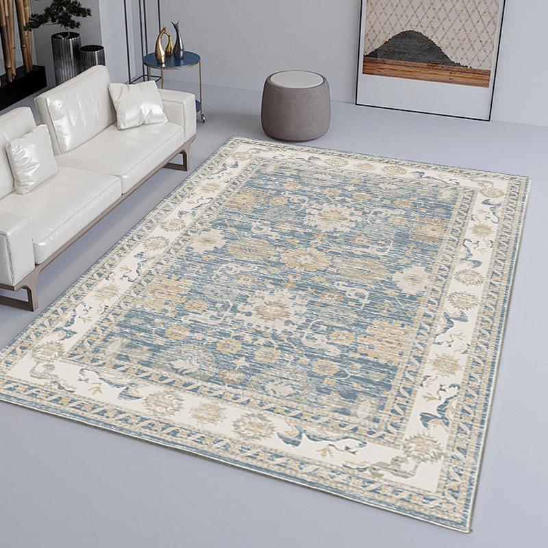 Vintage Living Room Carpet Bedroom Living Room Coffee Table Carpet Household Dirt Resistant and Non Slip Carpet