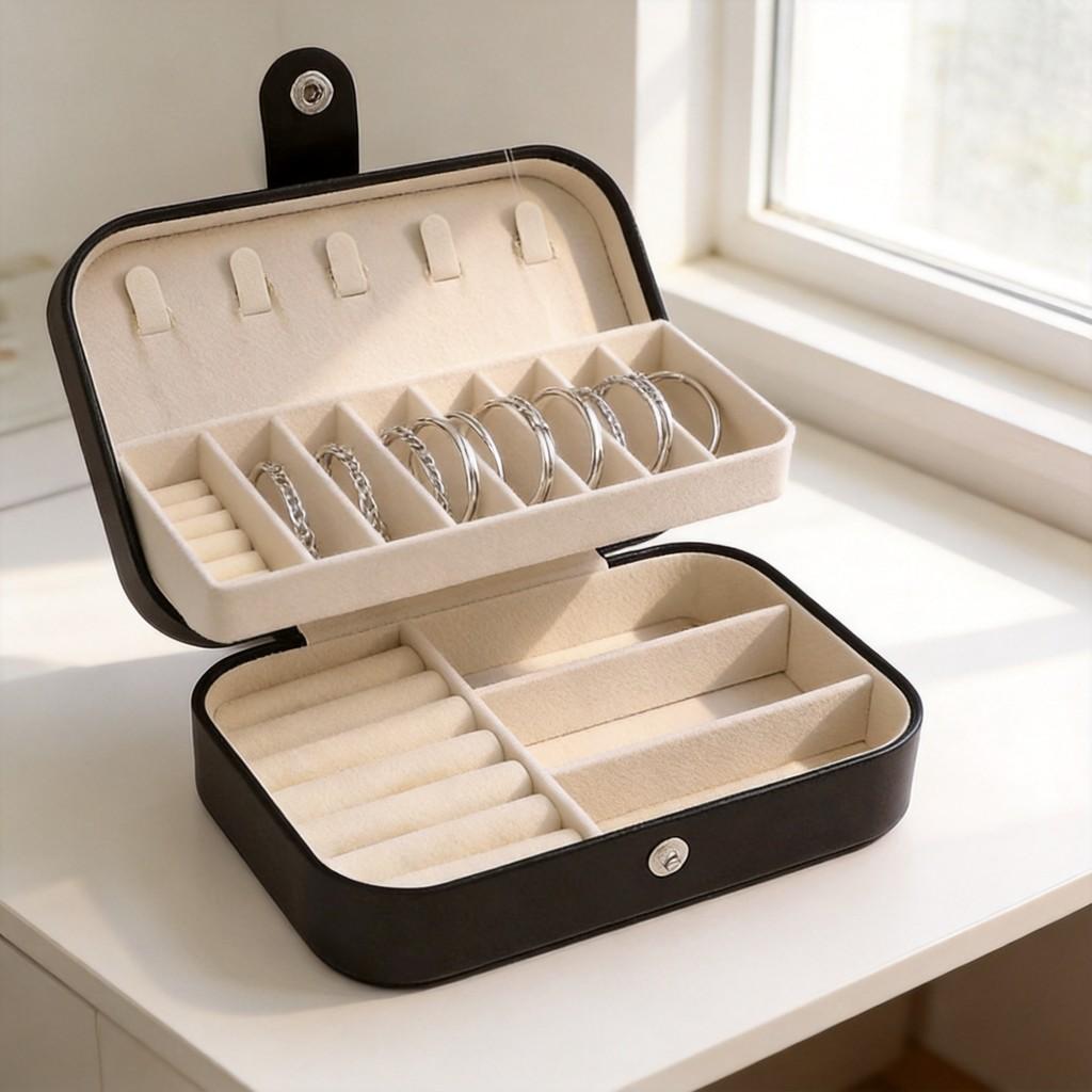 Jewelry Box Vintage Jewelry Storage Box With Multiple Compartments For Travel And Gift Use