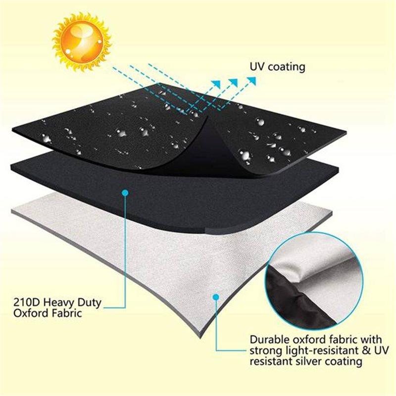 VOFUN-Heavy Duty For 18" 20" Industrial Drum Fan Cover Waterproof& Dustproof,Fits Up To 24X24x7.5 Inches