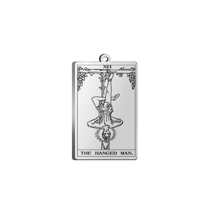 Dawapara Tarot Card Charms for Jewelry Making Astrology Tarot Cards Major Arcana Magic Amulet Stainless Steel Pendants