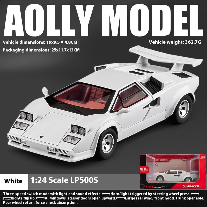 1:24 Lamborghini LP500S Alloy Model Toys, Cool Desktop Decorations, Exquisite Ornaments, Halloween/Christmas/Birthday Gifts
