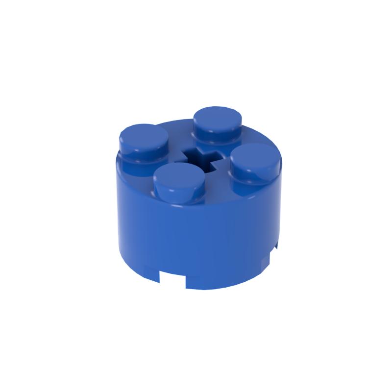 

[Funbrick] Brick Round 2x2 with Axle Hole 3941 Building Up Modules Toysets Kids Souvenir Pretend Playing Decoration Boy Girl City DIY Build 30PCS