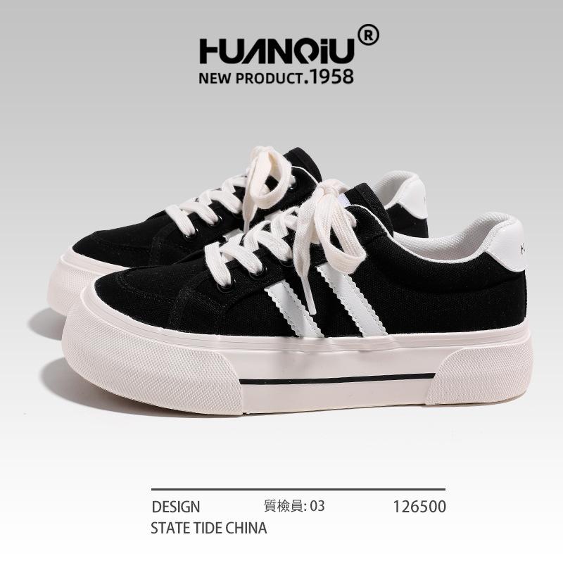 Global Platform Women's Canvas Shoes Women's 2025 New Summer Lightweight Ins Trendy Versatile Casual Board Shoes Women's S6992