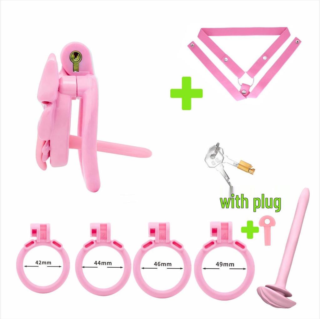 Chrysanthemum Bow Chastity Lock: Male Flat Lock and Restraint for TS Training