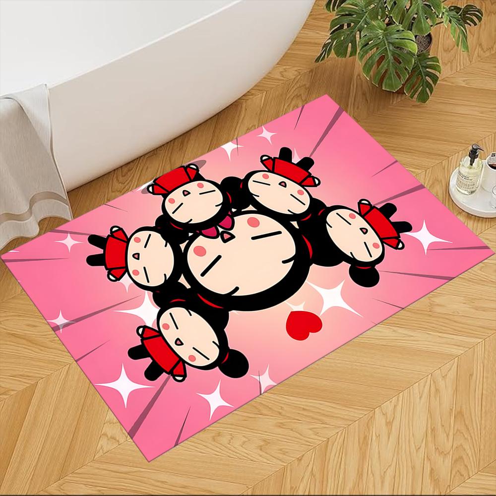 Pucca Large Mouse Pad Desk Mat Study Desk Mat Non-Slip Rubber Bottom Perfect Gift for Gamers