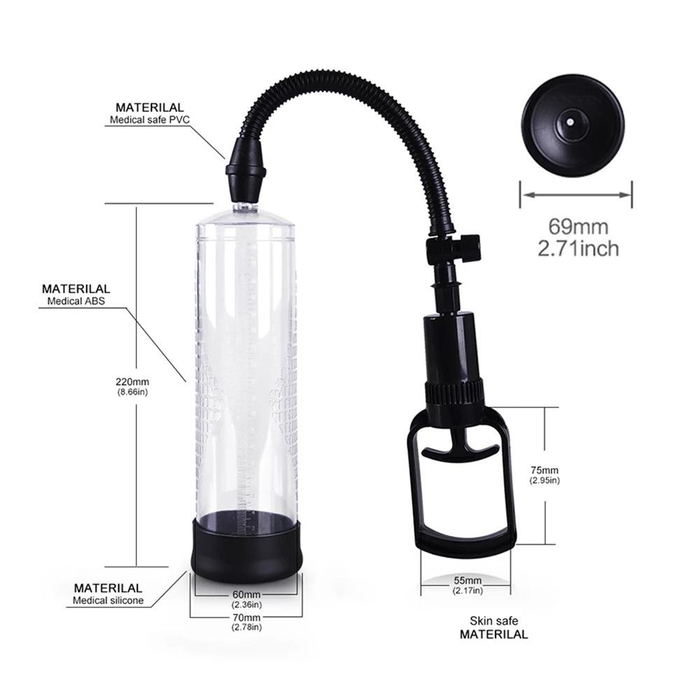 Penis Pomp Vacuum Pump Voor Penis Vergroting Male Enhancement Big Erectie Cock Pomp Masturbator Penis Trainer For Man Sex Toys