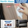 Disposable Car Interior Cleaning Wet Wipe Dashboard Console Carpet Leather Towel Glass Window Dust Remover Cleaner Supplies
