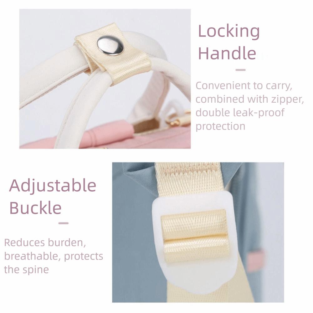 Waterproof Diaper Bag Backpack Korean Style Breastfeeding Bag Travel Backpack  Travel Use