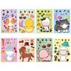 16 Sheets/set Farm Animals Stickers for Kids Cartoon Animal Face Swap DIY Creative Educational Stickers