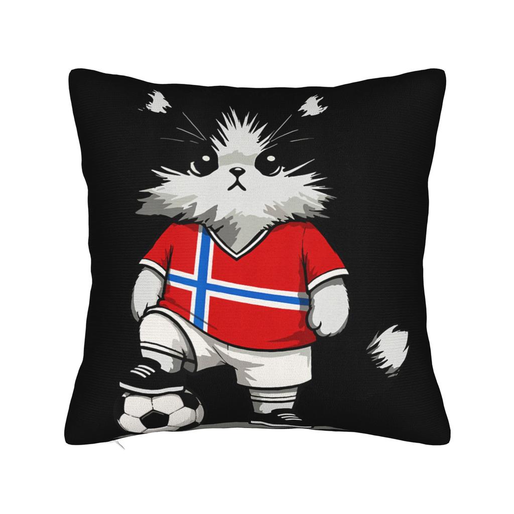 Norway Vintage Sports Design Norge Norwegian Pillow Cover Cushion Cover Retro Trendy Pillow Case For Wedding Party Home Decor