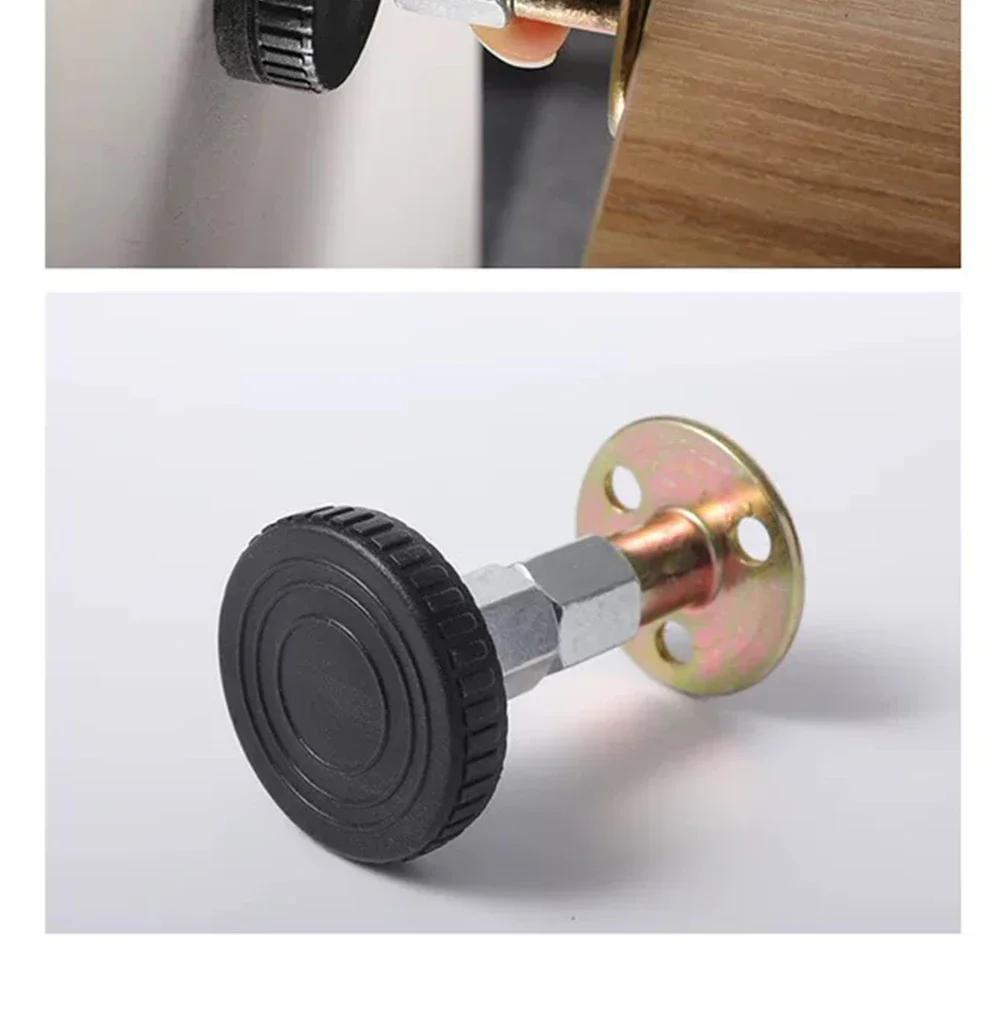 2 sets Shock Mount Tools Adjustable Threaded Bed Shock Hardware Furniture CabinetStabilizersHeadboardStoppers Self-AdhesiveFixed