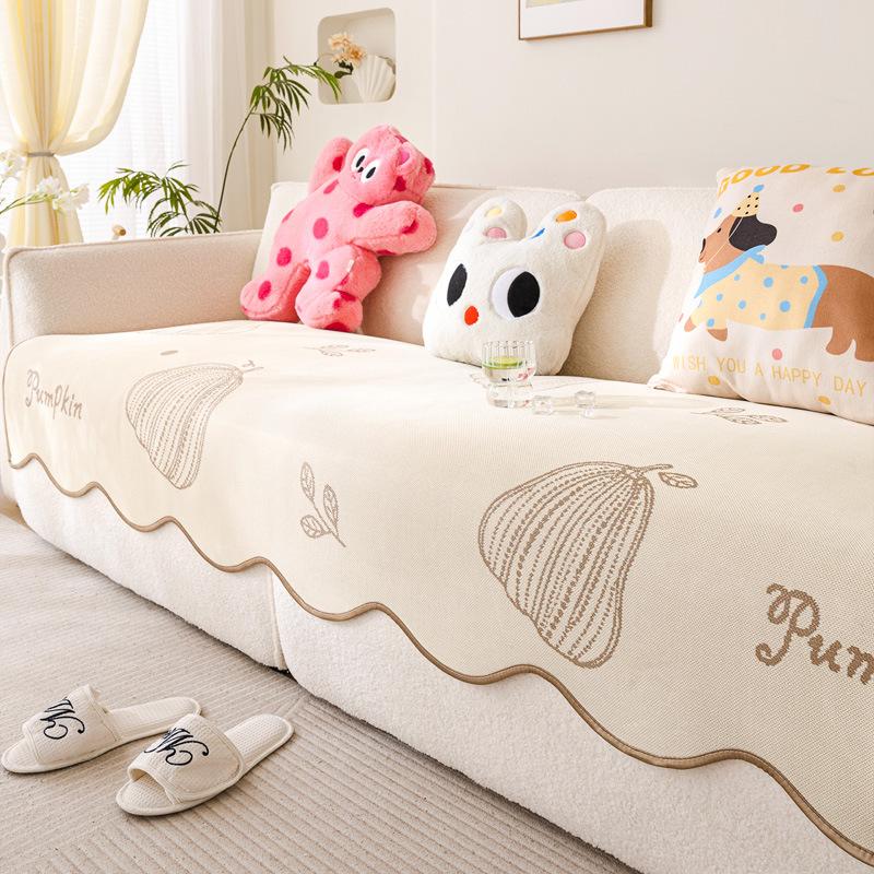 One-piece special-shaped ice silk sofa seat cushion 2025 summer new cold and comfortable anti-cat scratch sofa cushion
