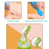 1Pc Safe Useful Silicone Baby Bottle With Spoon Food Supplement Rice Cereal Bottles Squeeze Spoon Milk Feeding Bottle Cup