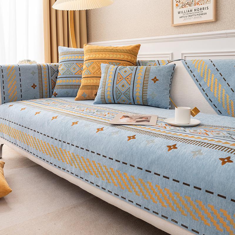 Bohemia Chenille Sofa Covers Modern Four Season Universal Non-slip Sofa Cushion Living Room Combination Slipcovers Home Decor