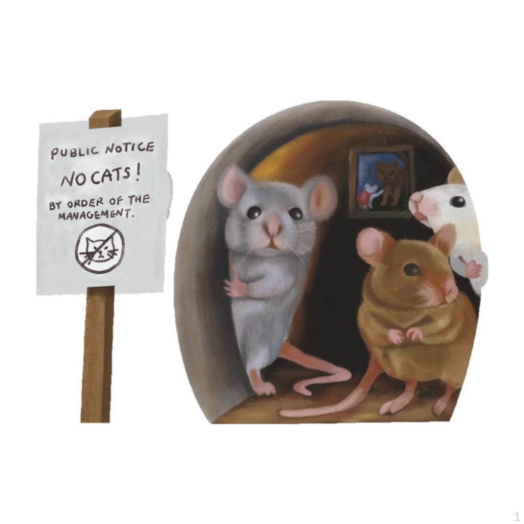 Wall Sticker Cute Simulation Home Decoration Crafts Mice Decal for Skirting Tile