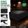 Funda para Mesa de Billar de 9 pies Color Negro Funda Completa para Mesa de Pool Sala de Billar en Casa