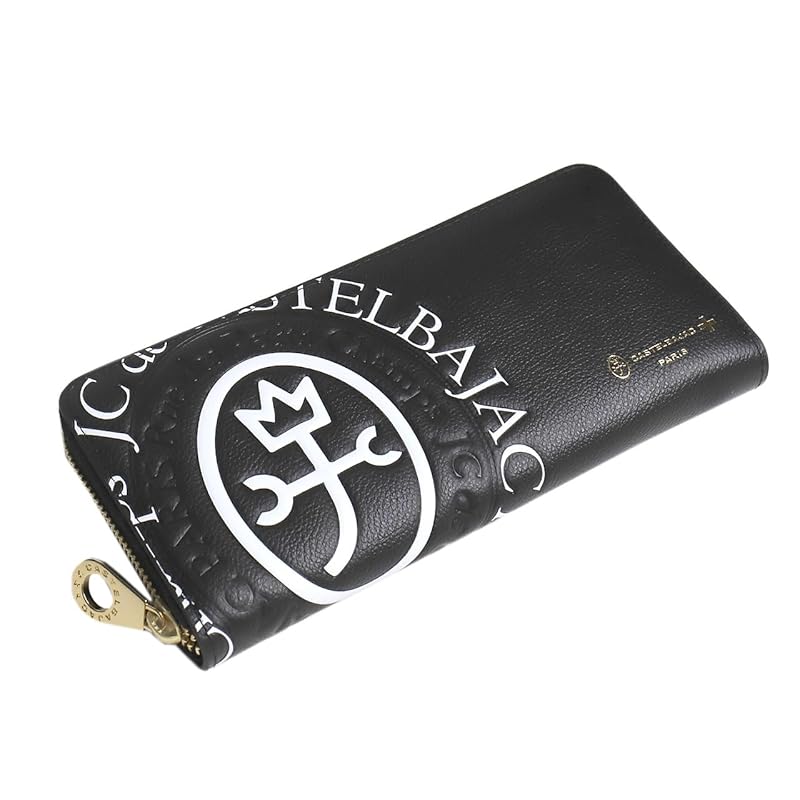 

[Castelbajac] round zipper long wallet With coin purse comet 046602 white