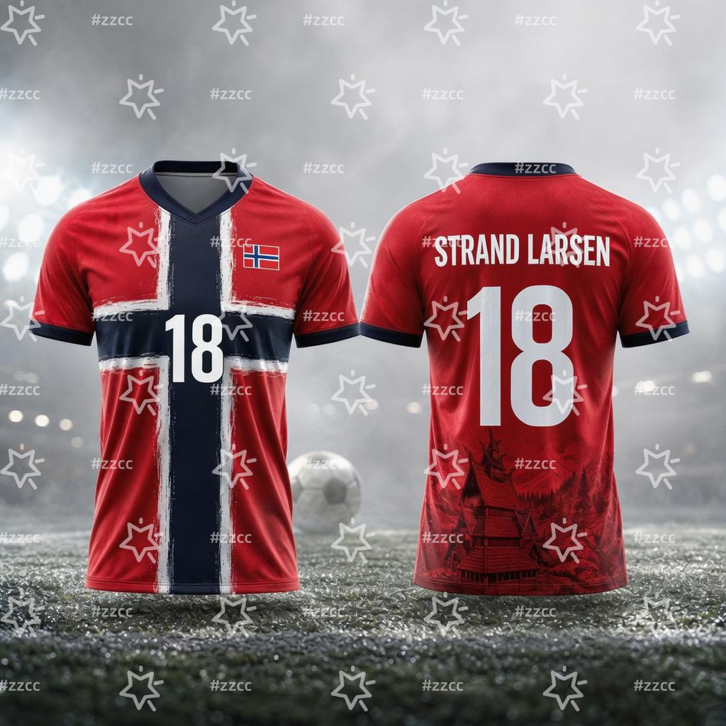 2026 Camiseta de fútbol de la selección nacional noruega Kit de Partido y Entrenamiento Ropa Deportiva de Verano Camiseta para Hombre Ropa Infantil Camiseta Mujer