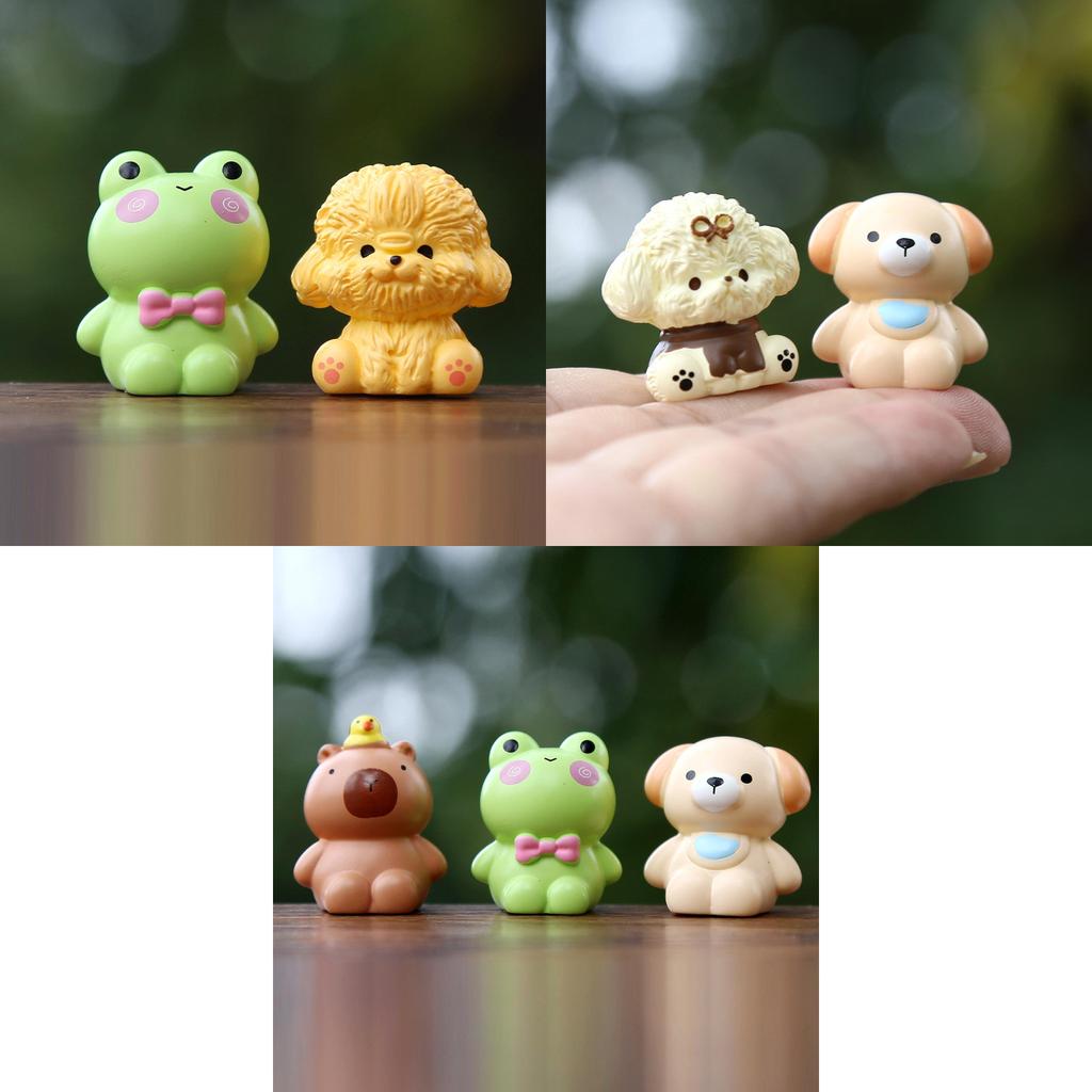 Cute Animal Resin Collectible Figures With Interactive Features For Kids And Collectors