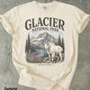 Comfort Colors Glacier National Park Shirt, Montana Mountain Goat Tee, Vintage Hiking National Park Gift