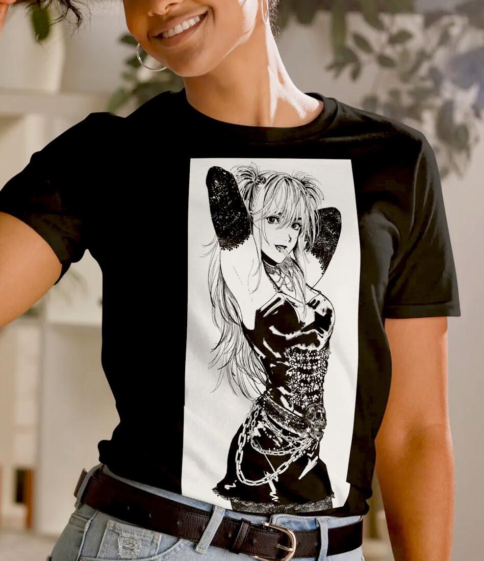 Death Anime Girl Gothic Goth Nugoth Short-Sleeve Unisex T-Shirt Mens Womens Tees Top XL