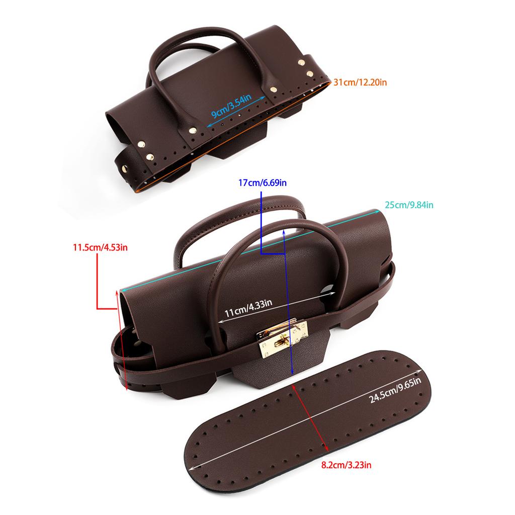 Veelzijdige Weefzak Onderdelen Set voor Gepersonaliseerde Knutselprojecten Creatieve Handgemaakte Brei Handtas Accessoires