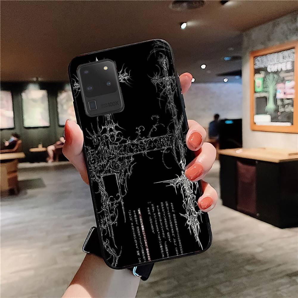 Gothic Cyber Sigil Cross Phone Case For Samsung S 24 Fe 25 Ultra Plus 20 Lite 21 30 22 23 24 22 Ultra 5G Fundas