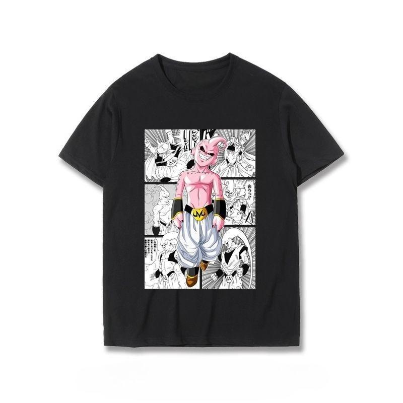 Seven Dragon Ball Tshirt Magician Buou Uwantix Satan  Mr Joint Sleeve Summer Anime Peripheral Clothing Trend