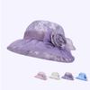 Summer Outdoor Sunscreen Hat Women's Mesh Large Brim Breathable Fisherman Hat Rose Mother Sunshade Basin Hat