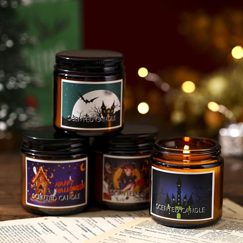 Halloween Scented Candles Creative Decoration Pumpkin Ghost Home Ornament Holiday Funny Candles