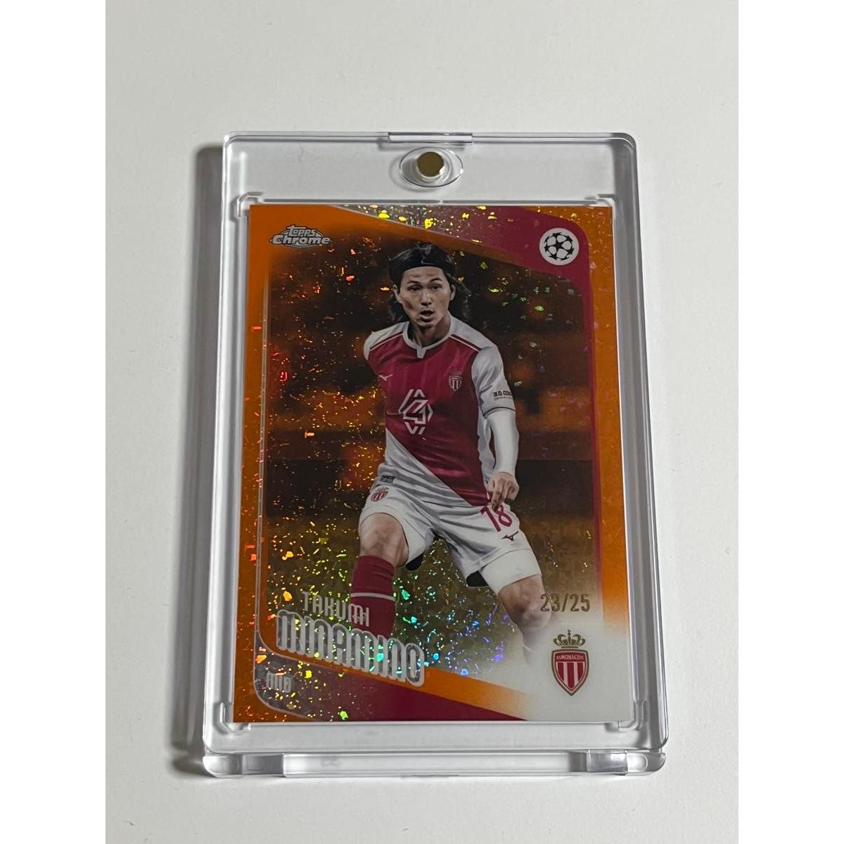 Used Topps Chrome UCL Takumi Minamino Soccer Card 23/25