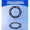 LO164 Fuel Pump Lock Ring, Fuel Tank Sending Unit Locking Ring Replacement for Buick Cadillac Chevrolet Dodge Ford GMC Hummer Isuzu Jeep Lincoln