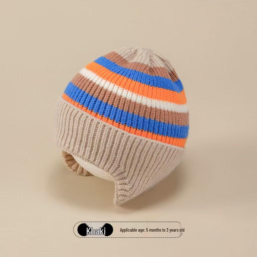 2025 Autumn/Winter Unisex Korean Knit Wool Hat for Kids and Babies - Warm, Trendy Pullover Design