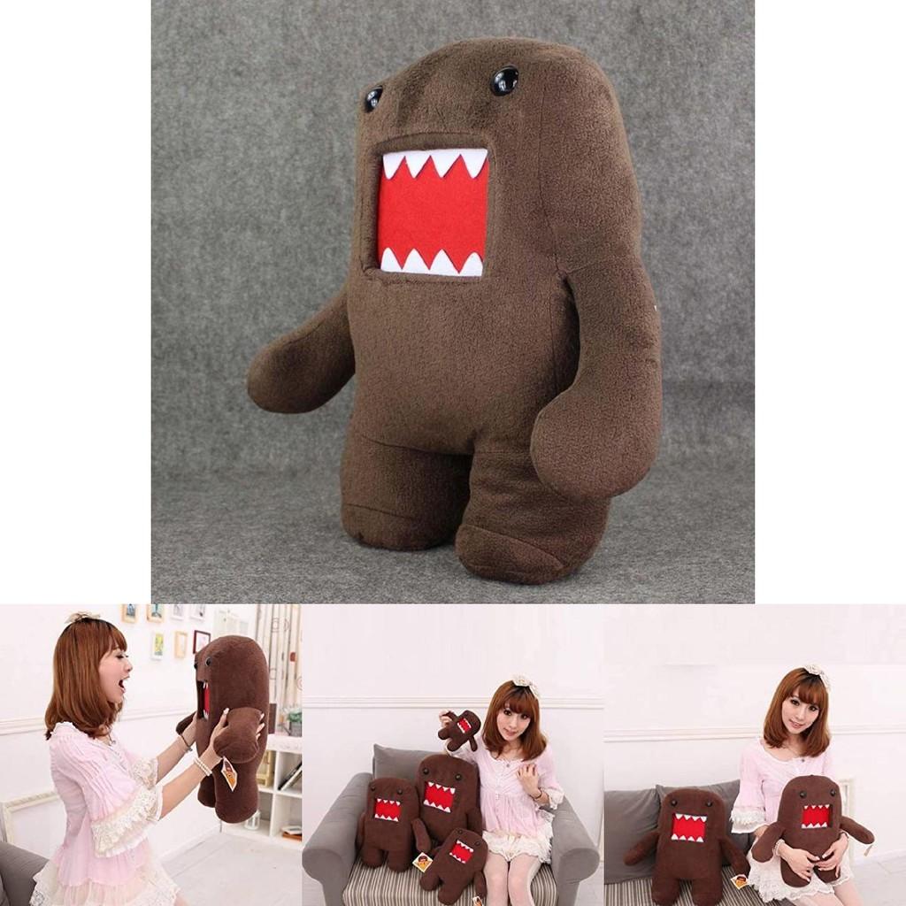 Cute Domo Kun Cartoon Pillow Plush Dolls Kids Couples Funny Gift Brown