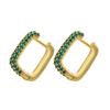 Hoop earrings gold color silver color small hoop earrings crystal women rainbow earrings Fashion jewelry wholesale VE144