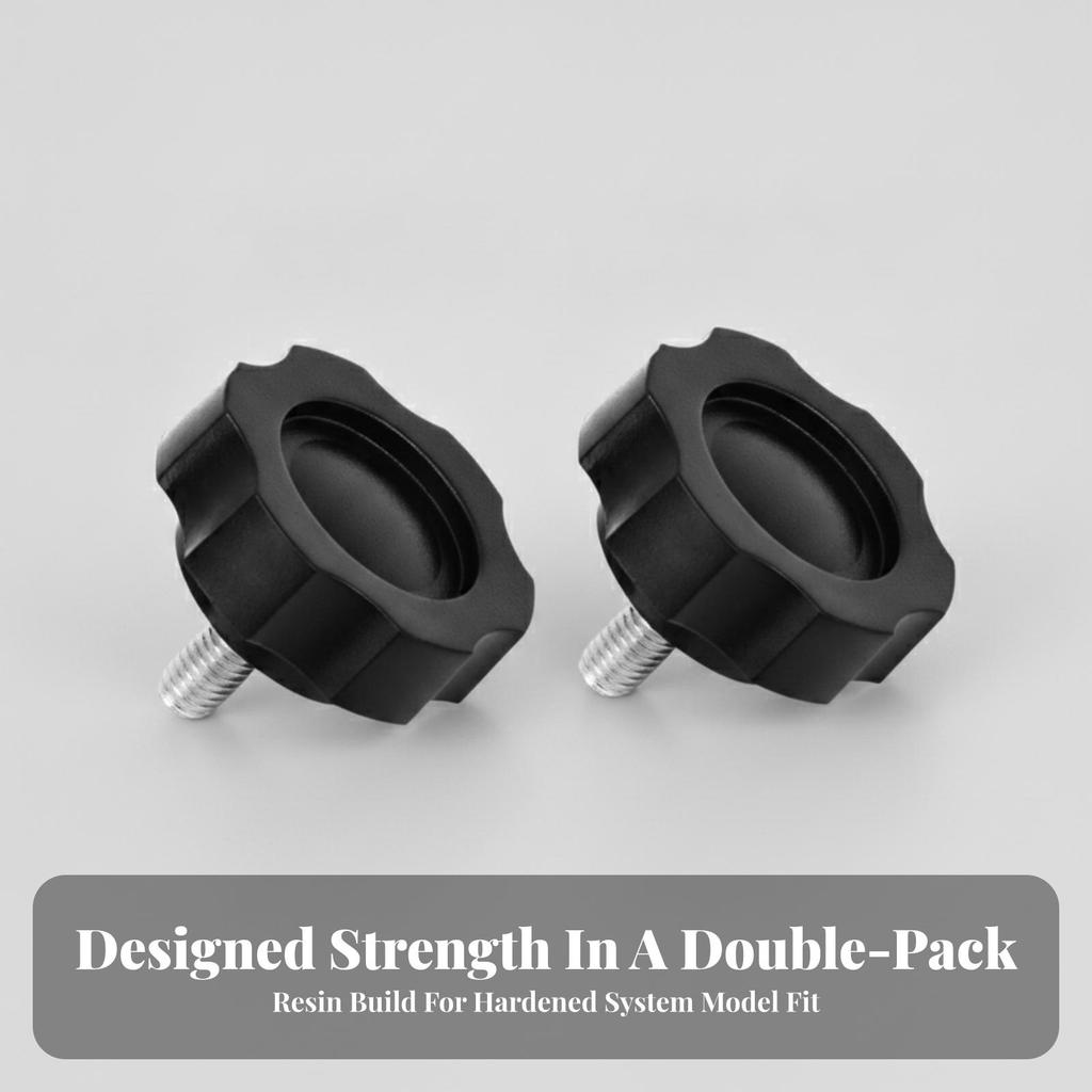 2 Pieces Tightening Knob with Threaded Stud Non-Slip Hand