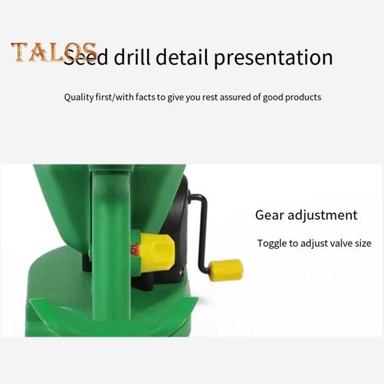 El Tipi Ekici 1.5L 5 Vites Taşınabilir Bahçe Yayıcı Kullanımı Kolay Enerji Tasarruflu Ekici Bahçe Çim Çiftlik için Yürüyüş Gerektirmeyen Büyük Kapasiteli Ekici