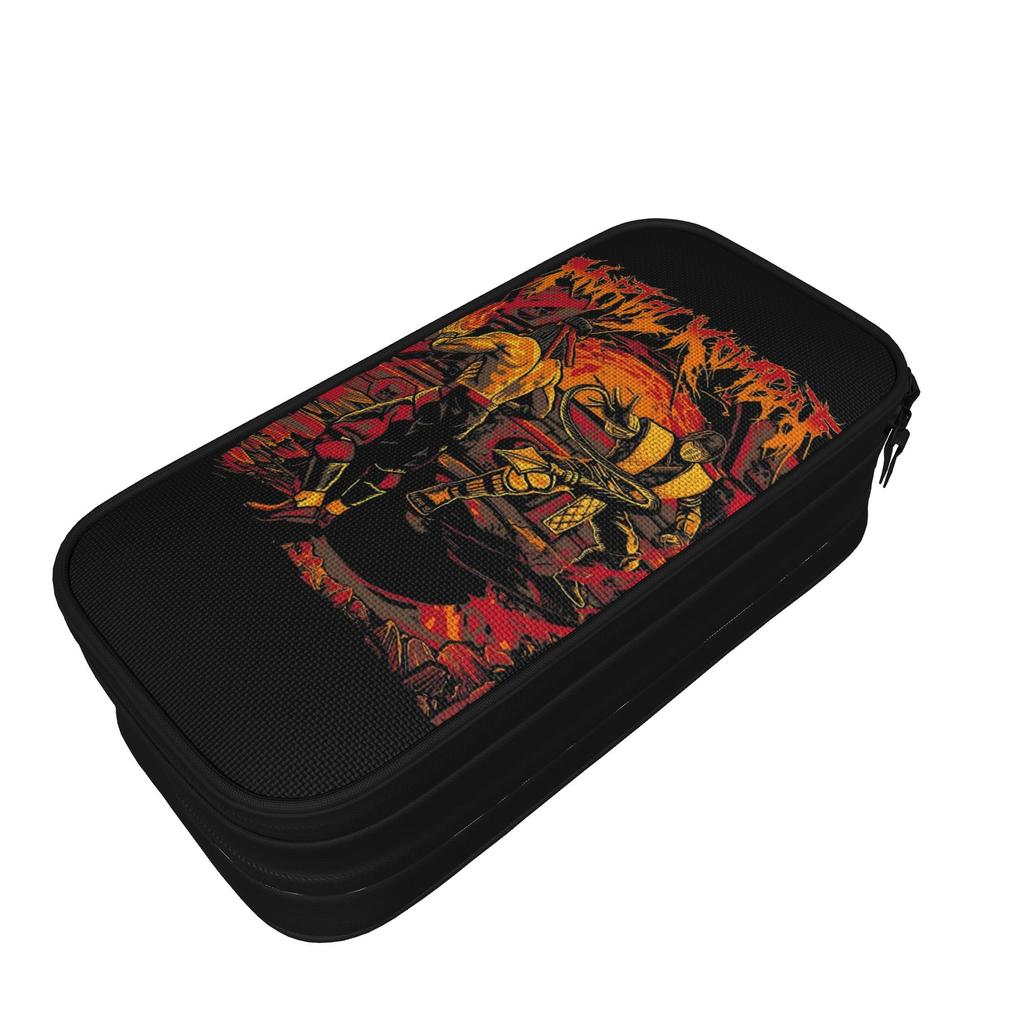 Vintage Mortal Kombat Pencil Case Fun Bags Student Large Storage Students School Gifts Pencilcases